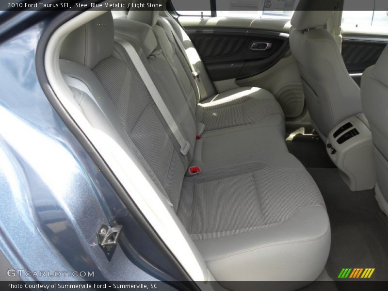 Steel Blue Metallic / Light Stone 2010 Ford Taurus SEL