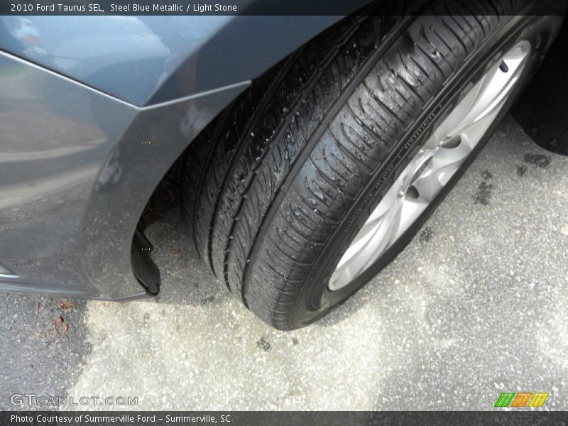 Steel Blue Metallic / Light Stone 2010 Ford Taurus SEL