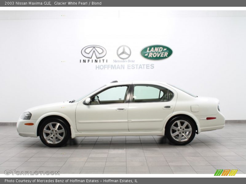 Glacier White Pearl / Blond 2003 Nissan Maxima GLE