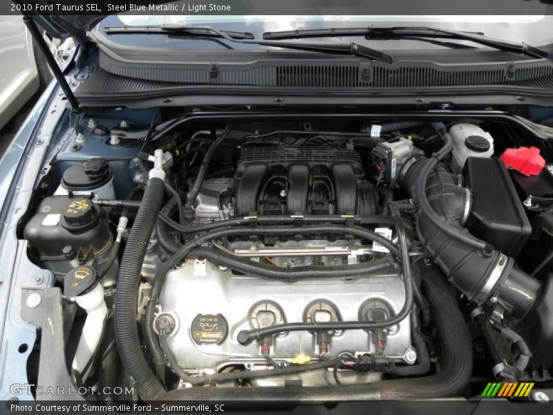 Steel Blue Metallic / Light Stone 2010 Ford Taurus SEL