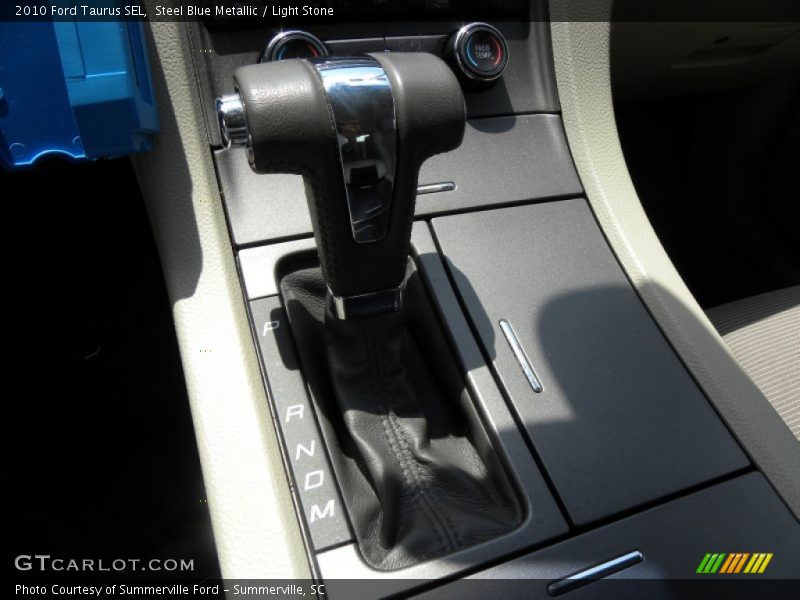 Steel Blue Metallic / Light Stone 2010 Ford Taurus SEL