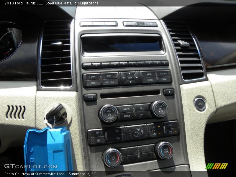 Steel Blue Metallic / Light Stone 2010 Ford Taurus SEL