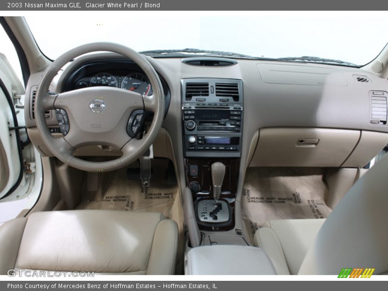 Glacier White Pearl / Blond 2003 Nissan Maxima GLE