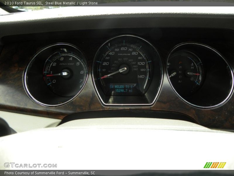 Steel Blue Metallic / Light Stone 2010 Ford Taurus SEL