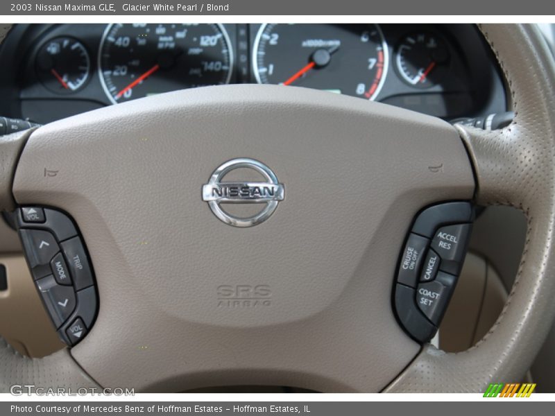 Glacier White Pearl / Blond 2003 Nissan Maxima GLE