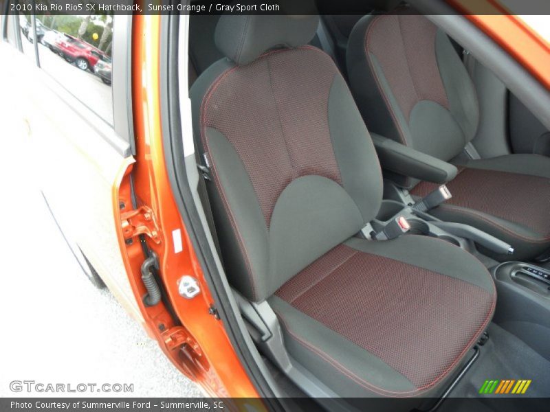 Front Seat of 2010 Rio Rio5 SX Hatchback