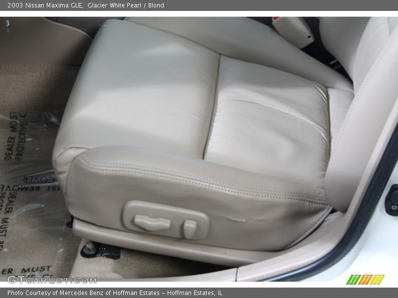 Glacier White Pearl / Blond 2003 Nissan Maxima GLE