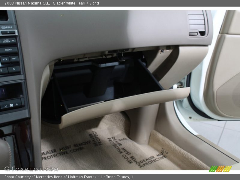Glacier White Pearl / Blond 2003 Nissan Maxima GLE
