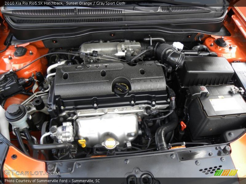  2010 Rio Rio5 SX Hatchback Engine - 1.6 Liter DOHC 16-Valve CVVT 4 Cylinder
