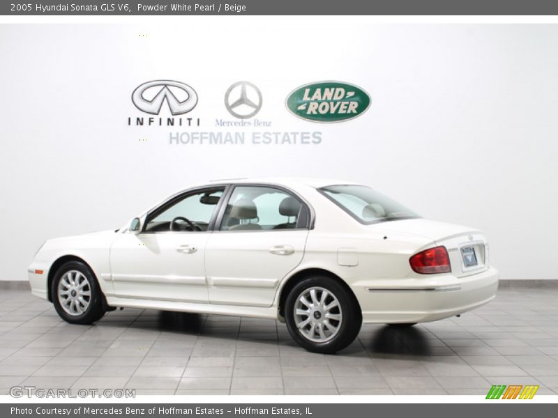 Powder White Pearl / Beige 2005 Hyundai Sonata GLS V6