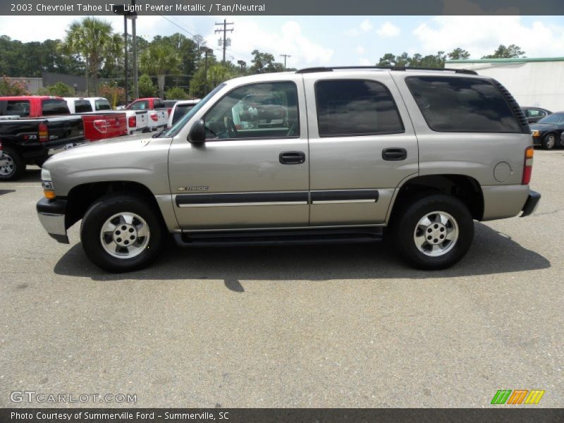 Light Pewter Metallic / Tan/Neutral 2003 Chevrolet Tahoe LT