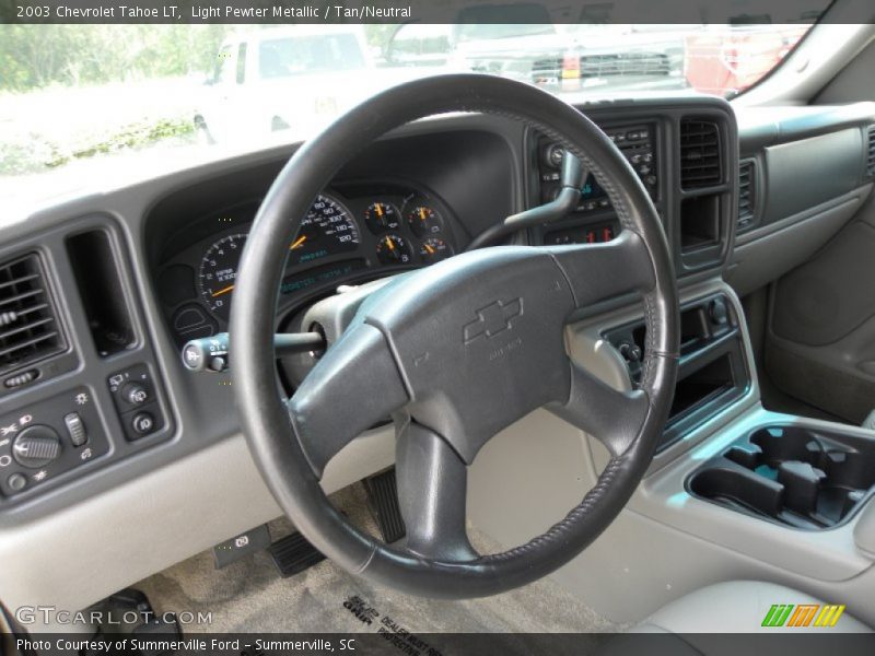 Light Pewter Metallic / Tan/Neutral 2003 Chevrolet Tahoe LT