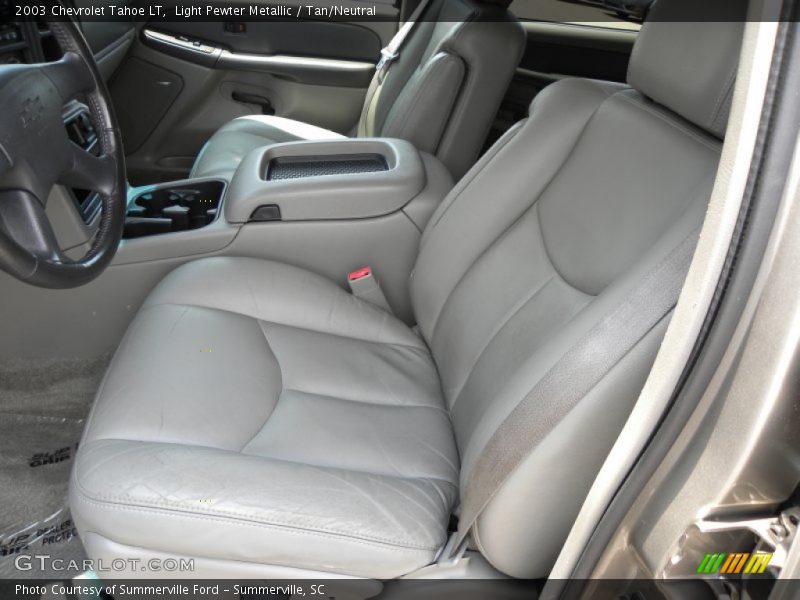 Light Pewter Metallic / Tan/Neutral 2003 Chevrolet Tahoe LT