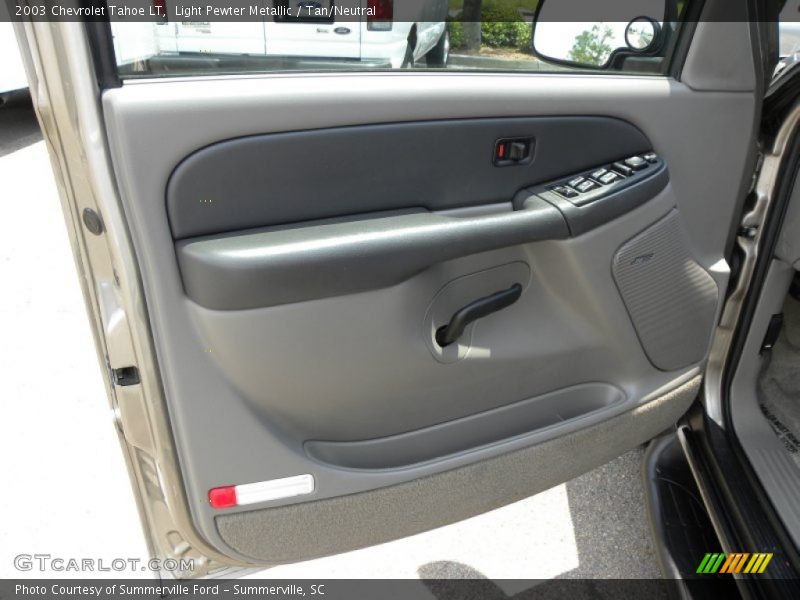 Light Pewter Metallic / Tan/Neutral 2003 Chevrolet Tahoe LT