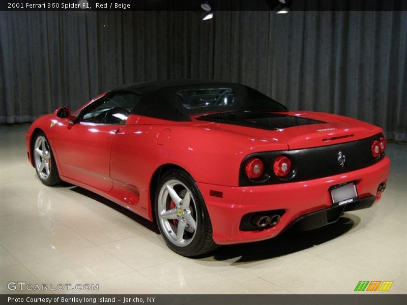Red / Beige 2001 Ferrari 360 Spider F1