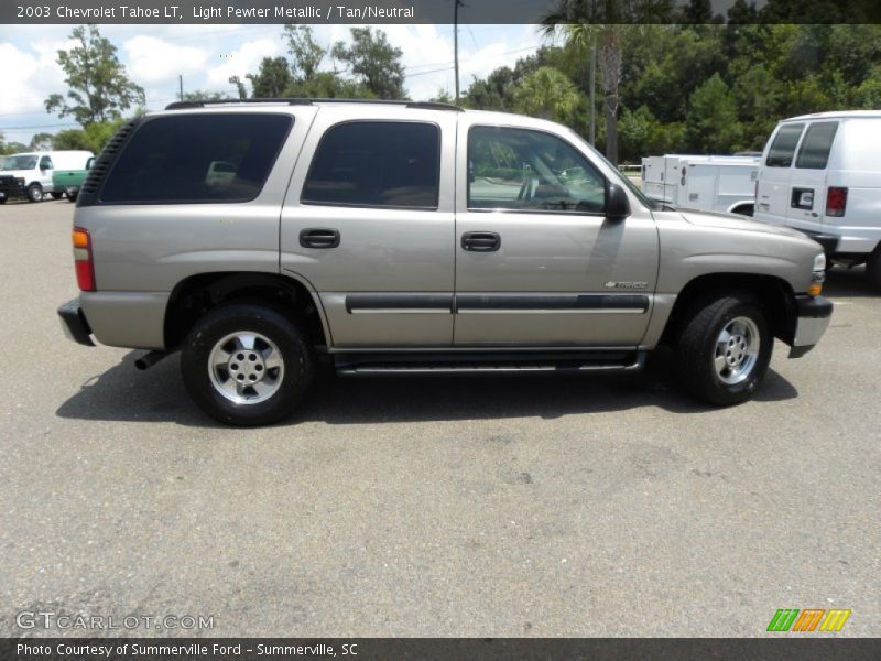Light Pewter Metallic / Tan/Neutral 2003 Chevrolet Tahoe LT