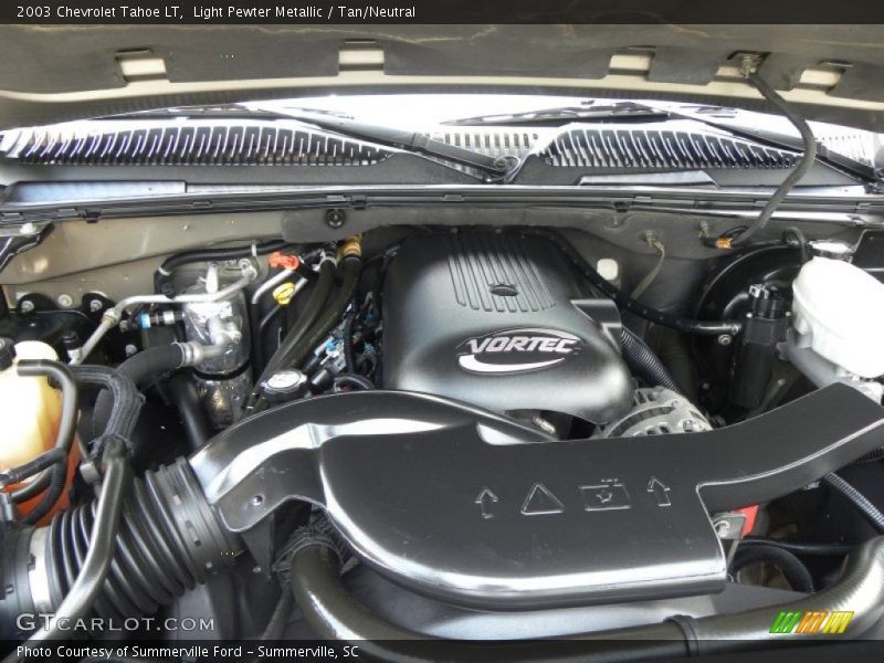 Light Pewter Metallic / Tan/Neutral 2003 Chevrolet Tahoe LT