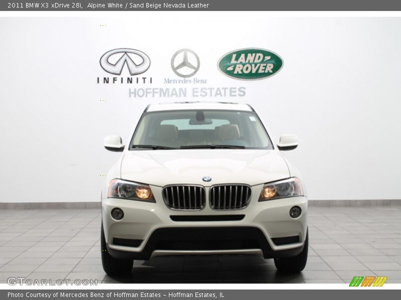 Alpine White / Sand Beige Nevada Leather 2011 BMW X3 xDrive 28i