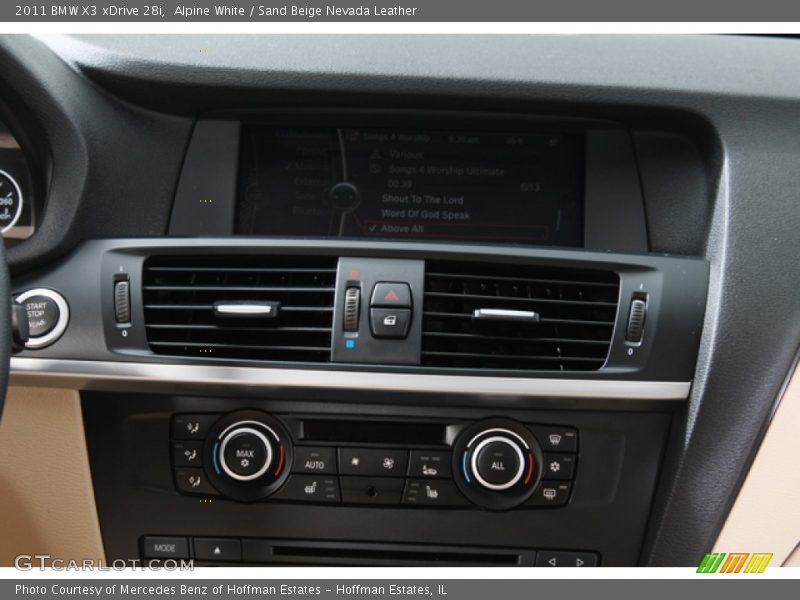 Alpine White / Sand Beige Nevada Leather 2011 BMW X3 xDrive 28i