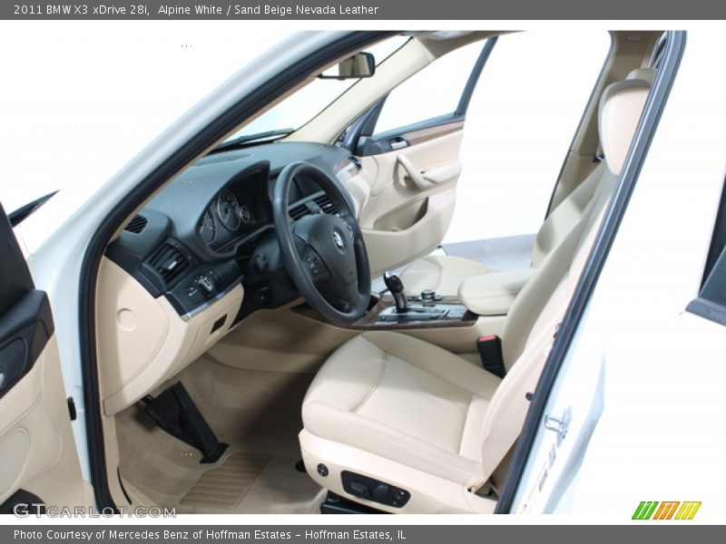 Alpine White / Sand Beige Nevada Leather 2011 BMW X3 xDrive 28i