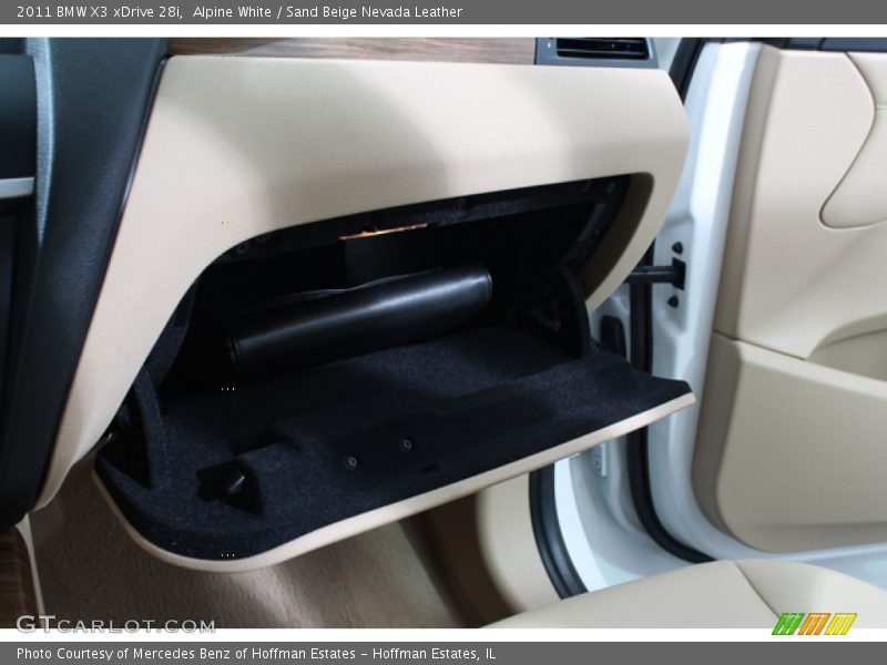 Alpine White / Sand Beige Nevada Leather 2011 BMW X3 xDrive 28i