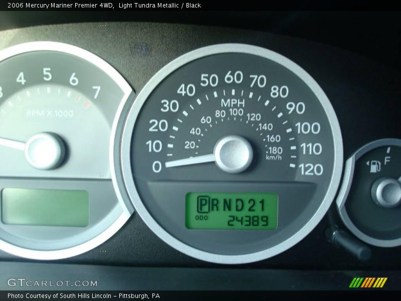 Light Tundra Metallic / Black 2006 Mercury Mariner Premier 4WD