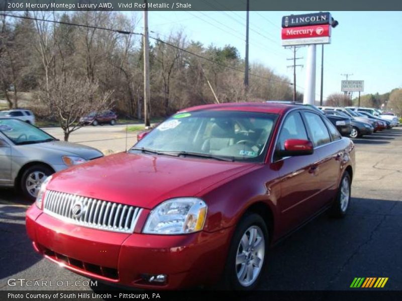 Vivid Red Metallic / Shale 2006 Mercury Montego Luxury AWD