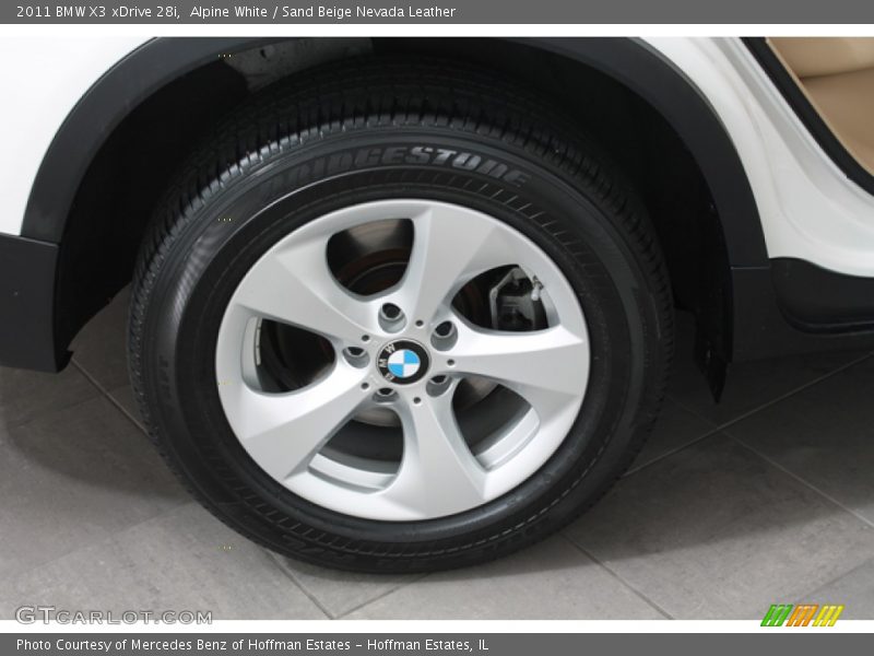Alpine White / Sand Beige Nevada Leather 2011 BMW X3 xDrive 28i