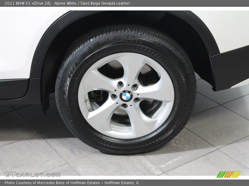 Alpine White / Sand Beige Nevada Leather 2011 BMW X3 xDrive 28i