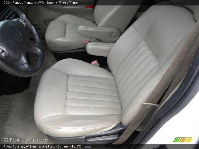 Front Seat of 2004 Montana AWD