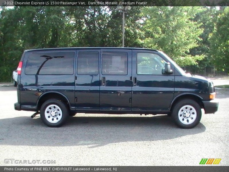 Dark Blue Metallic / Medium Pewter 2012 Chevrolet Express LS 1500 Passenger Van