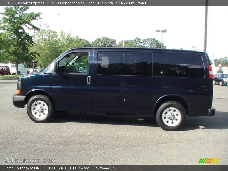 Dark Blue Metallic / Medium Pewter 2012 Chevrolet Express LS 1500 Passenger Van