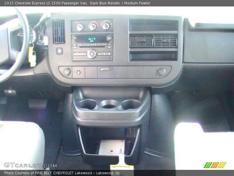 Dark Blue Metallic / Medium Pewter 2012 Chevrolet Express LS 1500 Passenger Van
