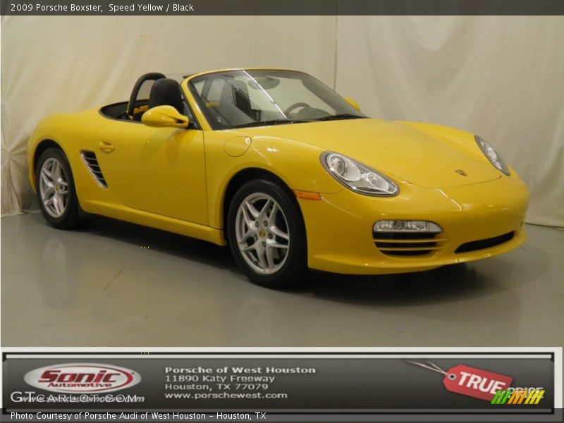 Speed Yellow / Black 2009 Porsche Boxster