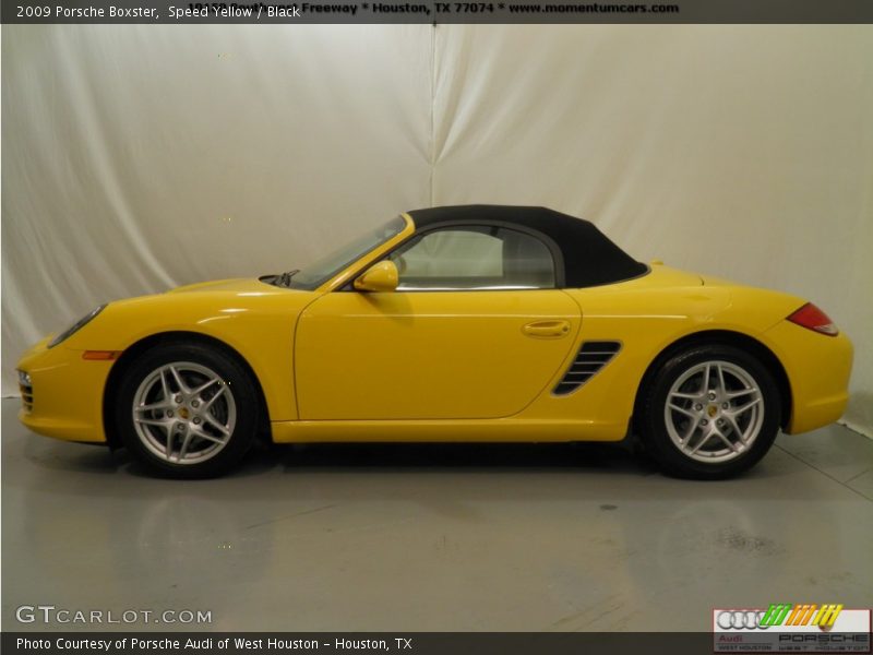 Speed Yellow / Black 2009 Porsche Boxster