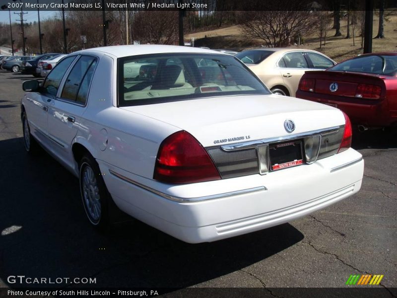 Vibrant White / Medium Light Stone 2007 Mercury Grand Marquis LS