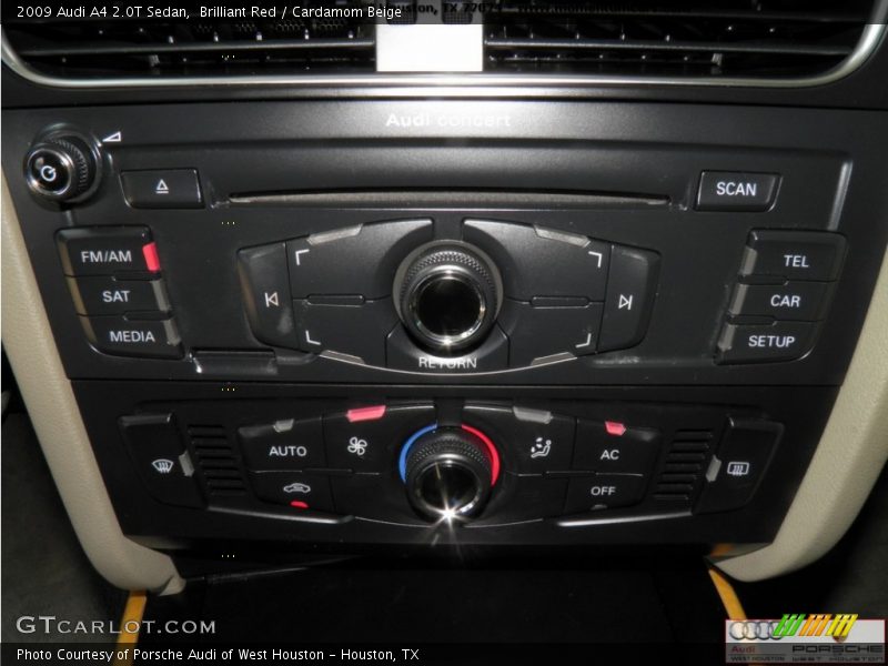 Brilliant Red / Cardamom Beige 2009 Audi A4 2.0T Sedan