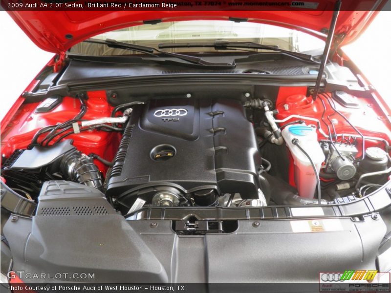 Brilliant Red / Cardamom Beige 2009 Audi A4 2.0T Sedan