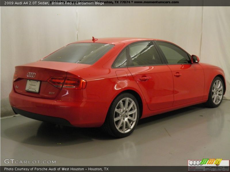 Brilliant Red / Cardamom Beige 2009 Audi A4 2.0T Sedan
