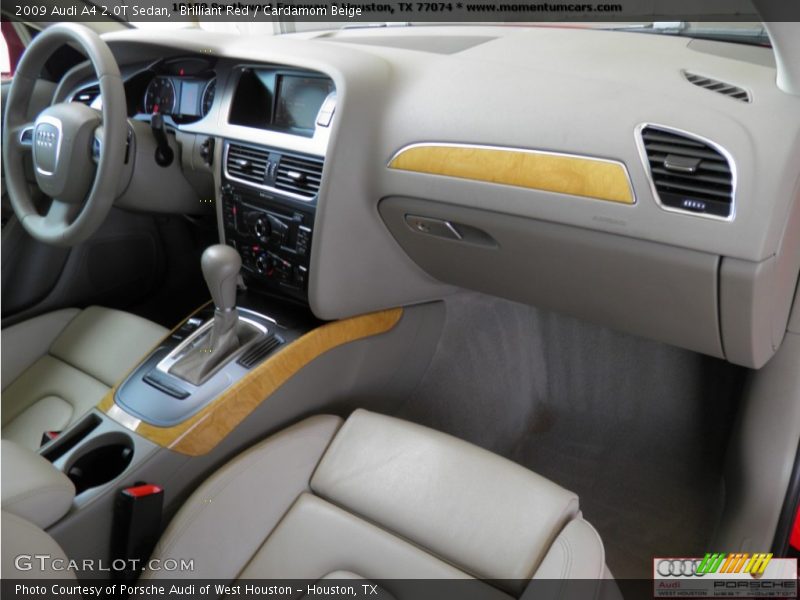 Brilliant Red / Cardamom Beige 2009 Audi A4 2.0T Sedan