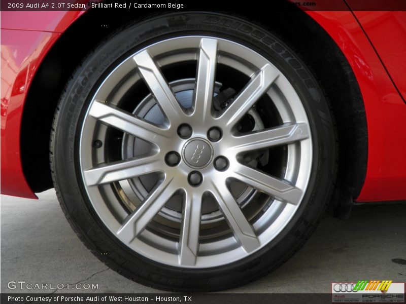 Brilliant Red / Cardamom Beige 2009 Audi A4 2.0T Sedan