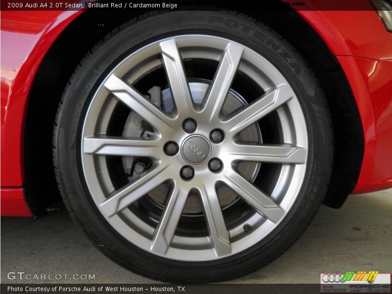 Brilliant Red / Cardamom Beige 2009 Audi A4 2.0T Sedan