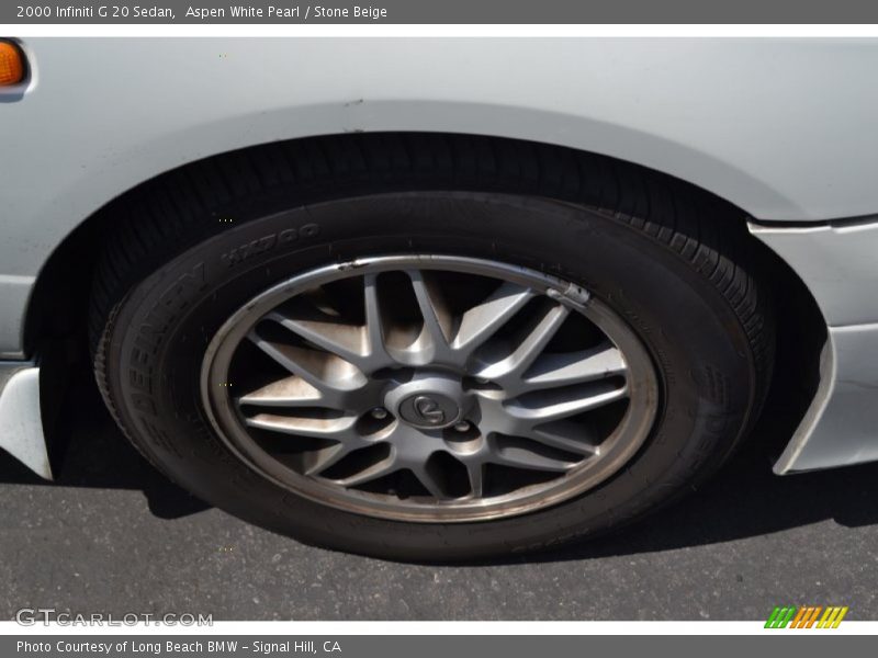 Aspen White Pearl / Stone Beige 2000 Infiniti G 20 Sedan