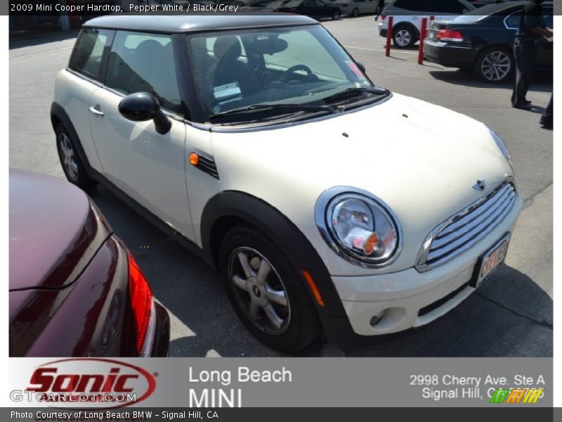 Pepper White / Black/Grey 2009 Mini Cooper Hardtop