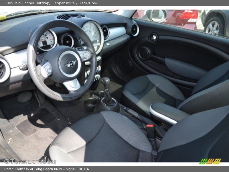 Pepper White / Black/Grey 2009 Mini Cooper Hardtop
