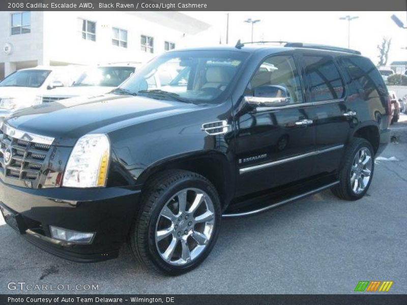Black Raven / Cocoa/Light Cashmere 2008 Cadillac Escalade AWD
