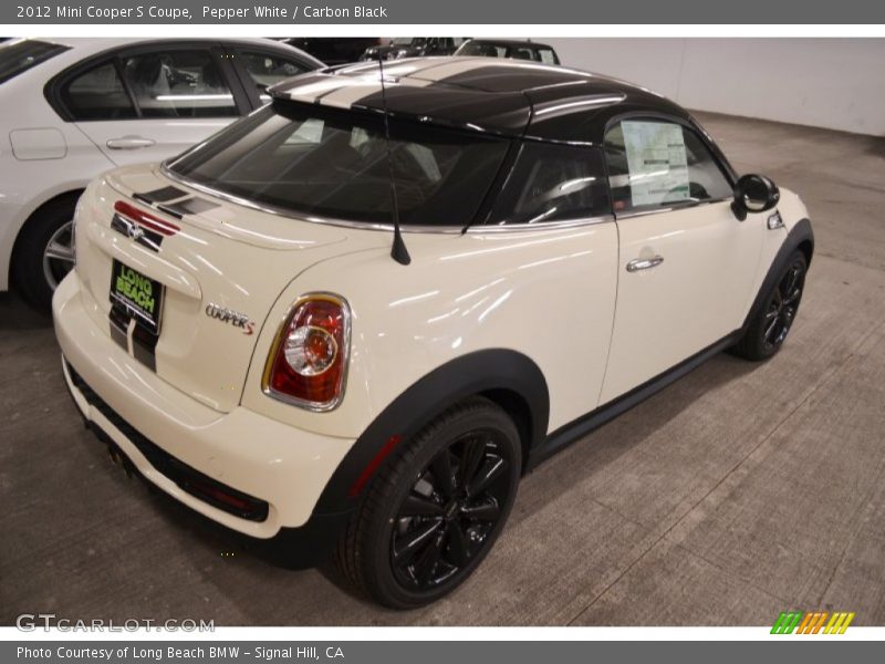 Pepper White / Carbon Black 2012 Mini Cooper S Coupe