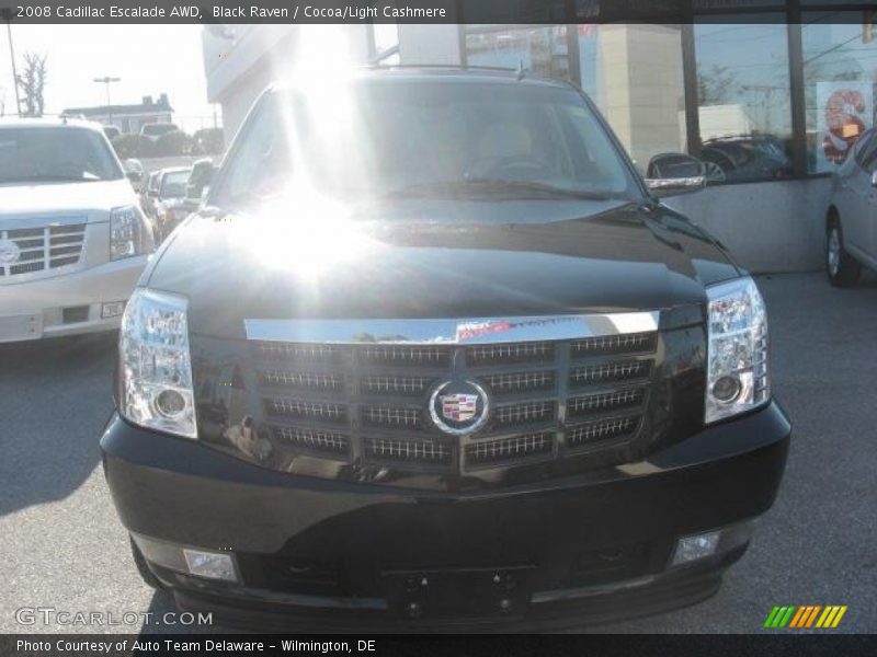 Black Raven / Cocoa/Light Cashmere 2008 Cadillac Escalade AWD
