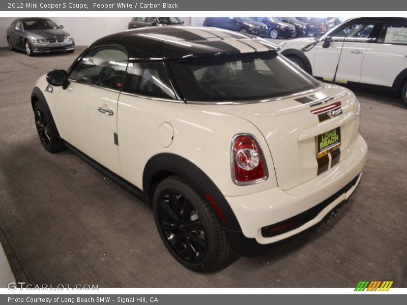 Pepper White / Carbon Black 2012 Mini Cooper S Coupe