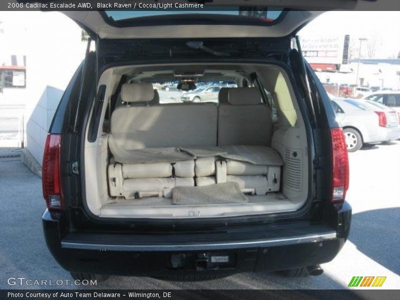 Black Raven / Cocoa/Light Cashmere 2008 Cadillac Escalade AWD